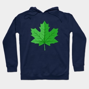 Green Maple Leaf Hoodie